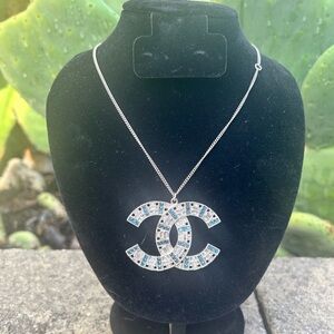 Chanel Large Crystal CC Necklace